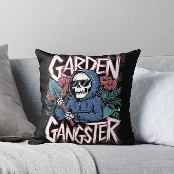 Item preview, Garden Gangster Gothic Skeleton Gardener Art designed and sold by ZingZest.