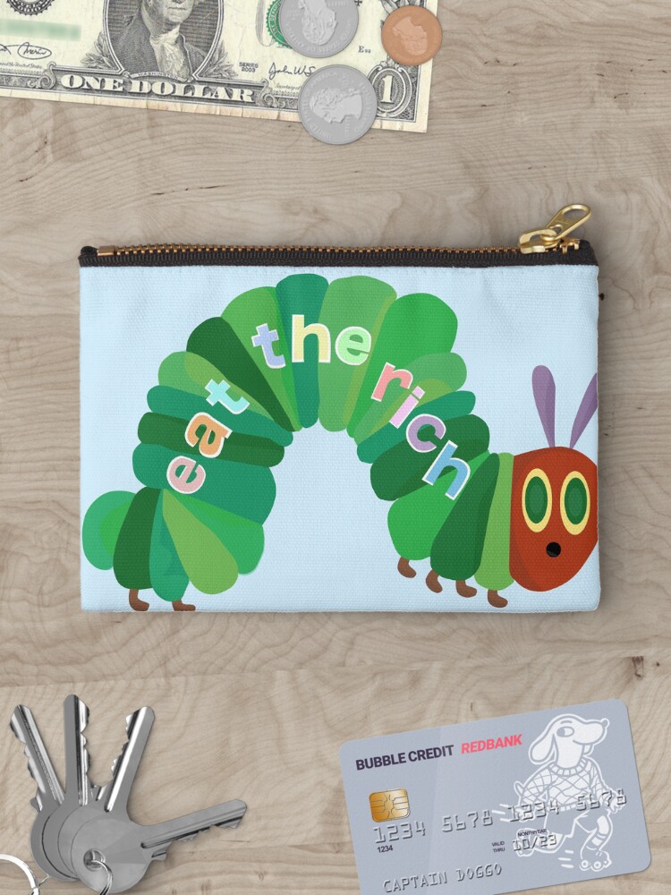 Thumbnail 3 of 4, Zipper Pouch, Eat The Rich Hungry Caterpillar  designed and sold by lindsey788.