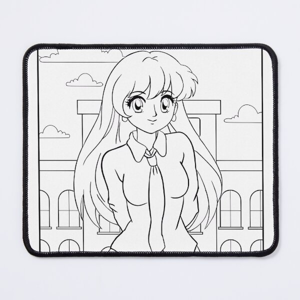 Item preview, Kawaii Girl #5 Coloring Page Pattern designed and sold by DavidColoring.