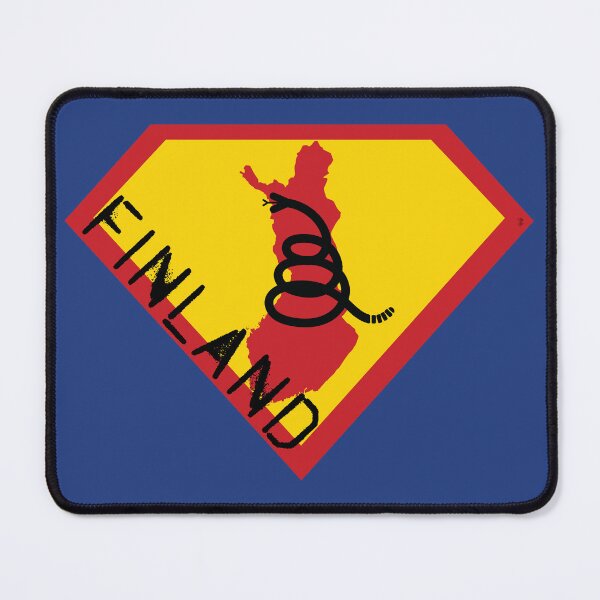 Item preview, FINN  FINNISH SHIELD - Freedom Is The Superpower - Modern Gadsden Snake Flag - Dont Tread On Me SUPERHERO FINLAND spellout design designed and sold by pelagio.