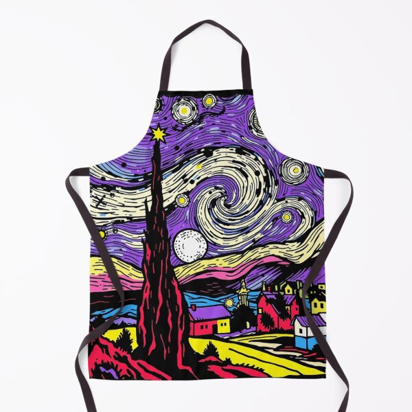 Vista previa del artículo con la obra «Interpretación Pop Art de La Noche Estrellada: Cielo Vibrante y Paisaje Colorido.», diseñado y vendido por MiraboliK.