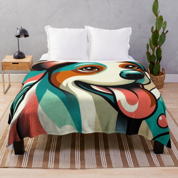 Item preview, Colorful dog with green and red designed and sold by Club-Satini.