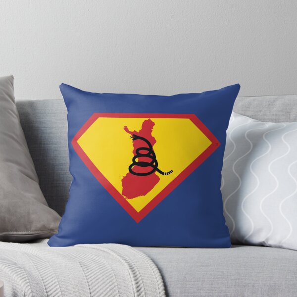Item preview, FINN  FINNISH SHIELD - Freedom Is The Superpower - Modern Gadsden Snake Flag - Dont Tread On Me SUPERHERO FINLAND design designed and sold by pelagio.