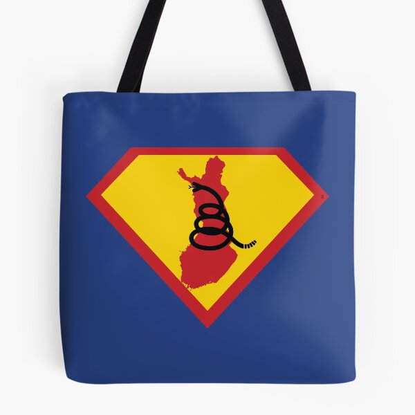 Item preview, FINN  FINNISH SHIELD - Freedom Is The Superpower - Modern Gadsden Snake Flag - Dont Tread On Me SUPERHERO FINLAND design designed and sold by pelagio.