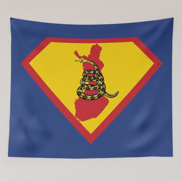 Item preview, FINN  FINNISH SHIELD - Freedom Is The Superpower -  Gadsden Snake Flag - Dont Tread On Me SUPERHERO FINLAND design designed and sold by pelagio.