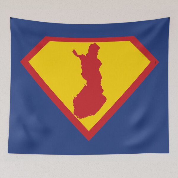 Item preview, FINN  FINNISH SHIELD - Freedom Is The Superpower -   SUPERHERO FINLAND  design designed and sold by pelagio.
