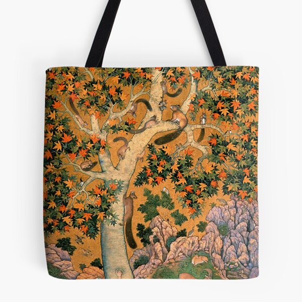 Item preview, Squirrels in a tree with huntsman attempting to climb the tree.  Abu’l Hasan, 1605-8 designed and sold by 2ndBloom.