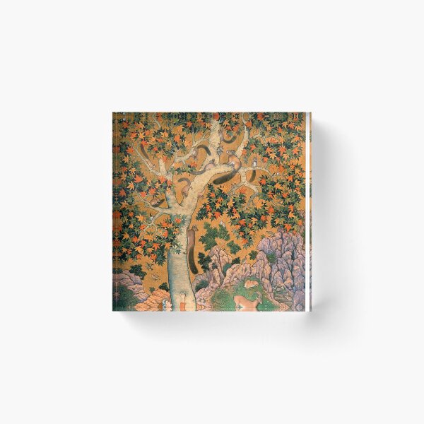 Item preview, Squirrels in a tree with huntsman attempting to climb the tree.  Abu’l Hasan, 1605-8 designed and sold by 2ndBloom.