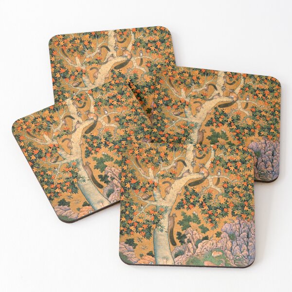Item preview, Squirrels in a tree with huntsman attempting to climb the tree.  Abu’l Hasan, 1605-8 designed and sold by 2ndBloom.