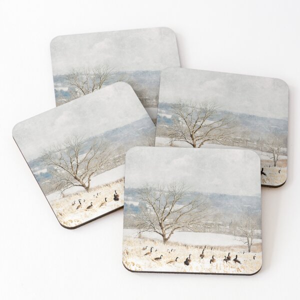 Item preview, Geese in Snowy Field designed and sold by Brooke T Ryan Photographic Art.