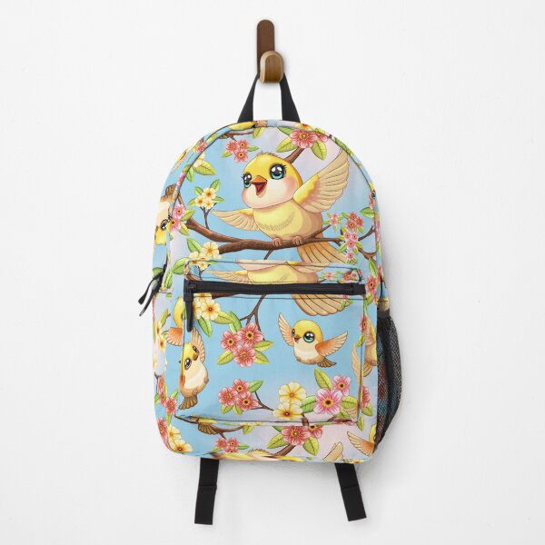 Item preview, Cute and Happy Birds among Spring Flowers designed and sold by BluedarkArt.