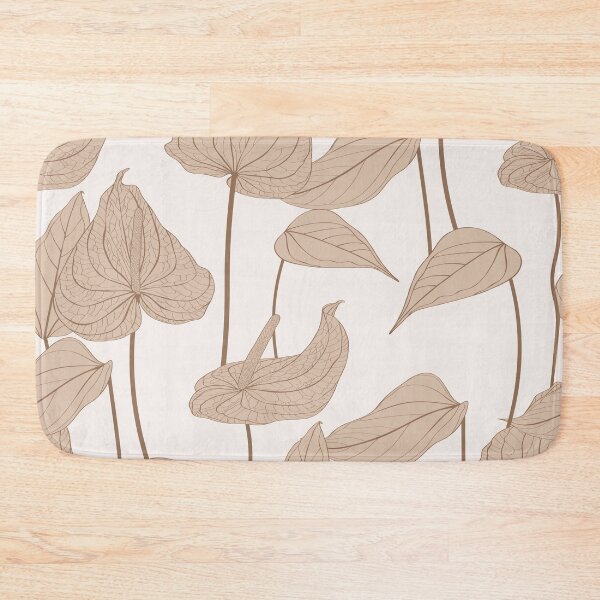 Item preview, Anthurium. Seamless floral pattern with line flowers and anthurium leaves.  designed and sold by MatyKotiv.