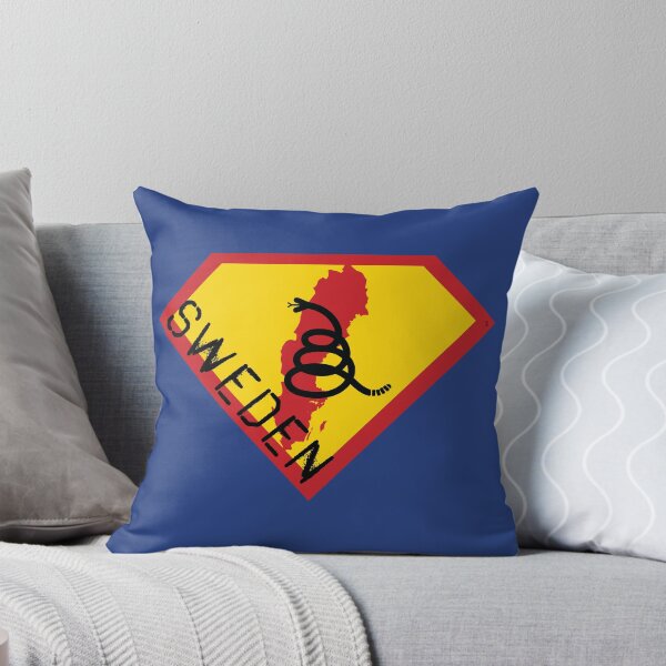 Item preview, SWEDISH SWEDE SHIELD - Freedom Is The Superpower - Modern Gadsden Snake Flag - Dont Tread On Me SUPERHERO SWEDEN spellout design designed and sold by pelagio.
