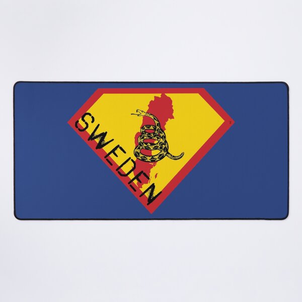 Item preview, SWEDISH SWEDE SHIELD - Freedom Is The Superpower - Gadsden Snake Flag - Dont Tread On Me SUPERHERO SWEDEN spellout design designed and sold by pelagio.