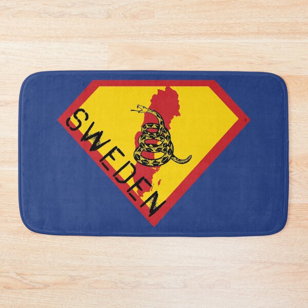 Item preview, SWEDISH SWEDE SHIELD - Freedom Is The Superpower -  Gadsden Snake Flag - Dont Tread On Me SUPERHERO SWEDEN spellout design designed and sold by pelagio.
