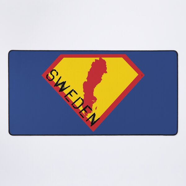 Item preview, SUPER SWEDISH SWEDE SHIELD - Freedom Is The Superpower -   SUPERHERO SWEDEN spellout design designed and sold by pelagio.