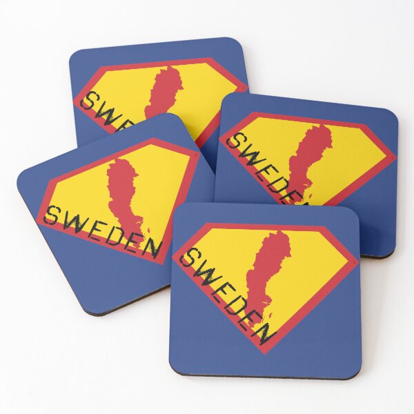Item preview, SUPER SWEDISH SWEDE SHIELD - Freedom Is The Superpower -   SUPERHERO SWEDEN spellout design designed and sold by pelagio.