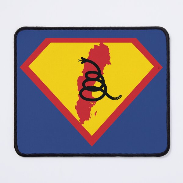 Item preview, SWEDISH SWEDE SHIELD - Freedom Is The Superpower - Modern Gadsden Snake Flag - Dont Tread On Me SUPERHERO SWEDEN design designed and sold by pelagio.