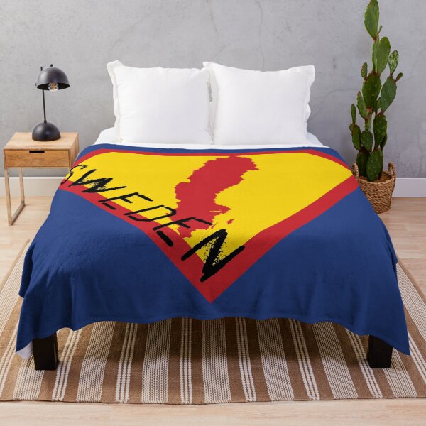 Item preview, SUPER SWEDISH SWEDE SHIELD - Freedom Is The Superpower - SUPERHERO SWEDEN spellout design designed and sold by pelagio.