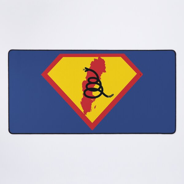 Item preview, SWEDISH SWEDE SHIELD - Freedom Is The Superpower - Modern Gadsden Snake Flag - Dont Tread On Me SUPERHERO SWEDEN design designed and sold by pelagio.