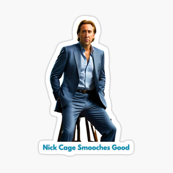 Item preview, Nic Cage Smooches Unbearably Good designed and sold by Stock-Wave.