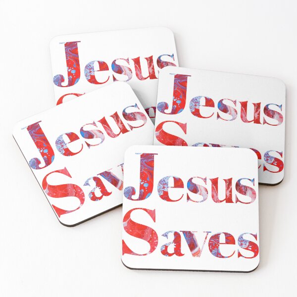 Item preview, Jesus Saves - Flow Art / Pour Painting - jdp-14-0002 designed and sold by ANomadDesigns.