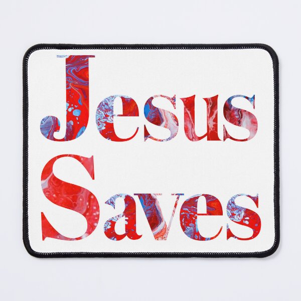 Item preview, Jesus Saves - Flow Art / Pour Painting - jdp-14-0002 designed and sold by ANomadDesigns.