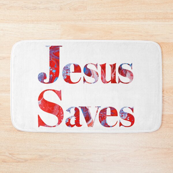 Item preview, Jesus Saves - Flow Art / Pour Painting - jdp-14-0002 designed and sold by ANomadDesigns.