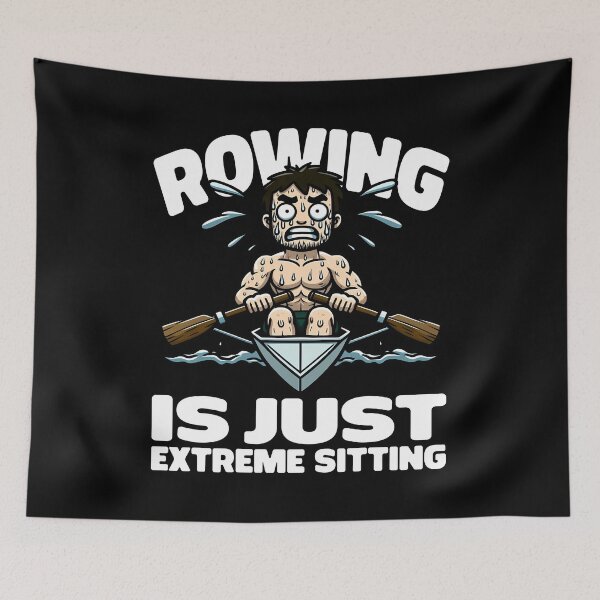 Item preview, ROWING IS JUST EXTREME SITTING - ROWING GIFT designed and sold by KEF Custom.