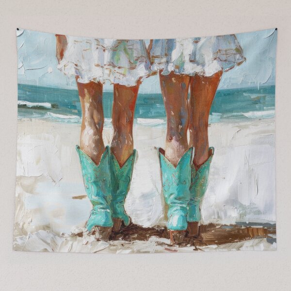 Item preview, Cowgirl Boots On The Beach designed and sold by PlainGirl.