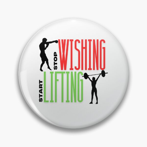 Item preview, Stop Wishing, Start Lifting – Motivational Gym Tee designed and sold by LovelY PrintS.