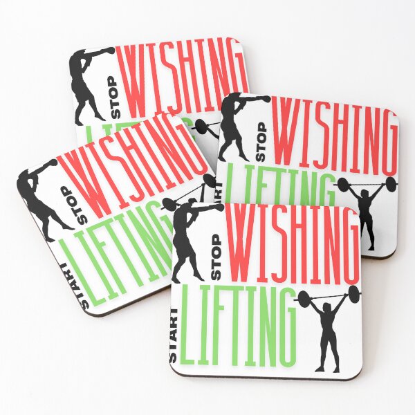 Item preview, Stop Wishing, Start Lifting – Motivational Gym Tee designed and sold by LovelY PrintS.