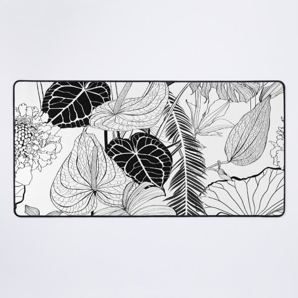 Item preview, Anthurium. Seamless floral pattern with line tropical flowers and palm leavs and anthurium leaves. designed and sold by MatyKotiv.
