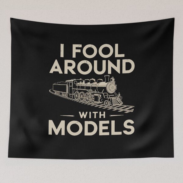 Item preview, I Fool Around with Models – Model Train Collector designed and sold by tmerchtrends.