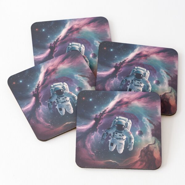 Item preview, Astronaut floating in Nebula designed and sold by MakaltsisDesign.
