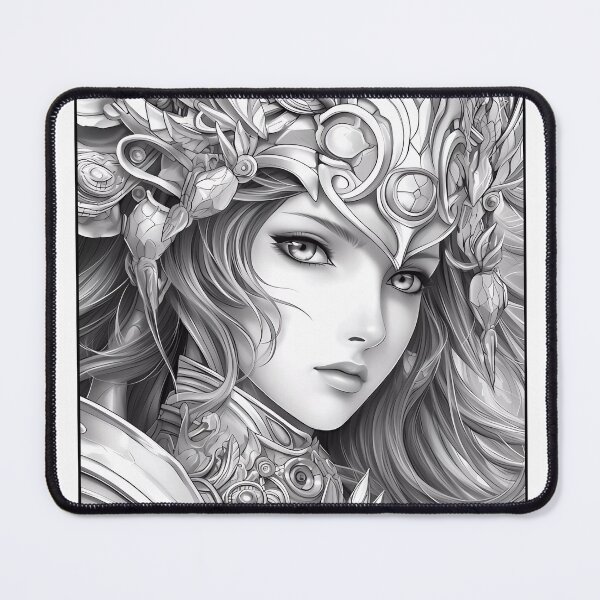 Item preview, Warrior Girl #2 Coloring Page Pattern  designed and sold by DavidColoring.