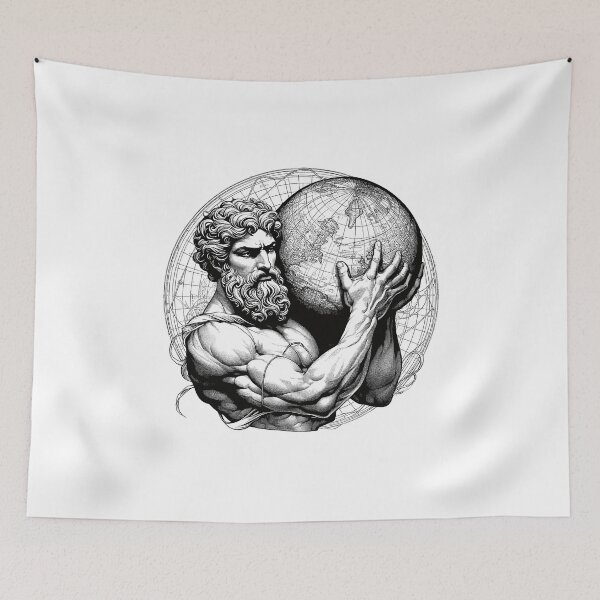 Item preview, Atlas Holding the World designed and sold by NTGUILTY.