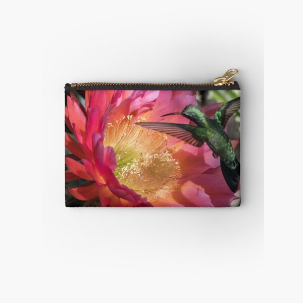 Item preview, Hummer on Flying Saucer Trichocereus designed and sold by Linda Gregory.