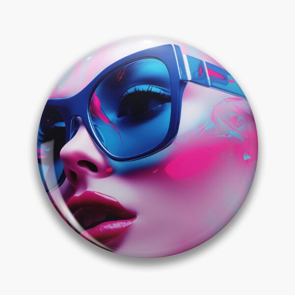 Item preview, Stylish Woman with Blue Hair designed and sold by anytka.