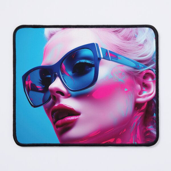 Item preview, Stylish Woman with Blue Hair designed and sold by anytka.