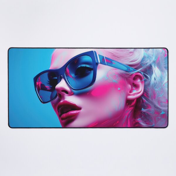 Item preview, Stylish Woman with Blue Hair designed and sold by anytka.