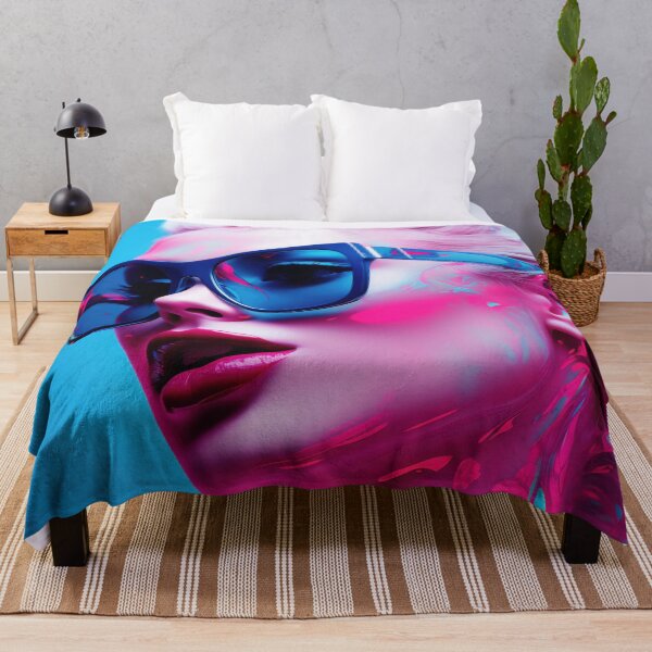 Item preview, Stylish Woman with Blue Hair designed and sold by anytka.