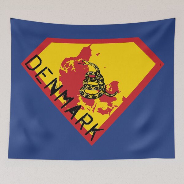 Item preview, DANISH SHIELD - Freedom Is The Superpower -  Gadsden Snake Flag - Dont Tread On Me SUPERHERO DENMARK spellout design designed and sold by pelagio.