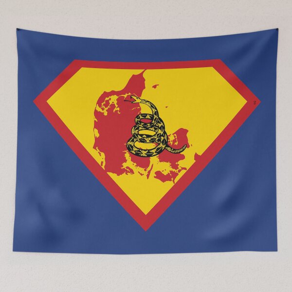 Item preview, DANISH SHIELD - Freedom Is The Superpower -  Gadsden Snake Flag - Dont Tread On Me SUPERHERO DENMARK  design designed and sold by pelagio.