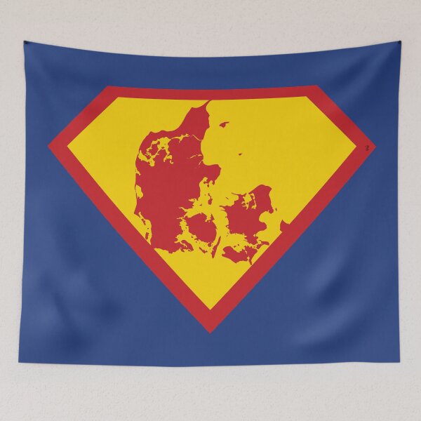 Item preview, SUPER DANISH SHIELD - Freedom Is The Superpower -   SUPERHERO DENMARK design designed and sold by pelagio.