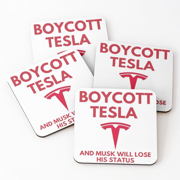 Aperçu de l'œuvre BOYCOTT TESLA (Elles puent de toute façon) créée et vendue par Creativity4Change.
