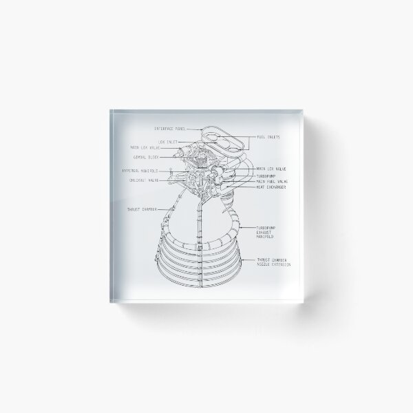Item preview, Saturn rocket engine diagram designed and sold by TheEvilCompany.