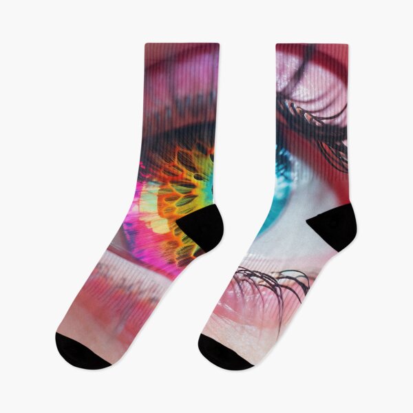 Item preview, A close-up of a vibrant, colorful eye showcasing a mesmerizing pattern of swirling hues in bright light designed and sold by anytka.