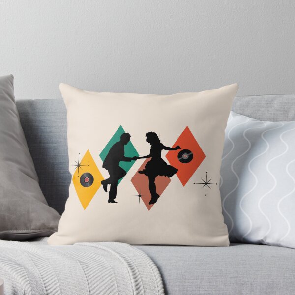 Item preview, 1950s Rock and Roll Dance – Retro Couple Jive Silhouette designed and sold by Fantacaroo Designs.