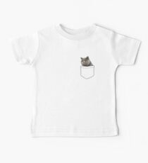 Cat British Shorthair Pocket Baby Tee